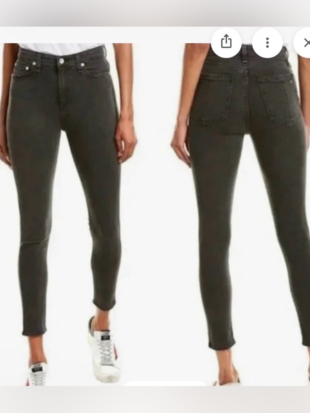Like New Rag & Bone Nina High-Rise Ankle Skinny sise 26 color "Wythe”
